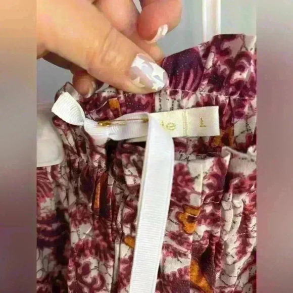 NWT Charina Sarte Ibiza Paperbag Waist Printed Pants Size Large $224 MSRP - Picture 11 of 11